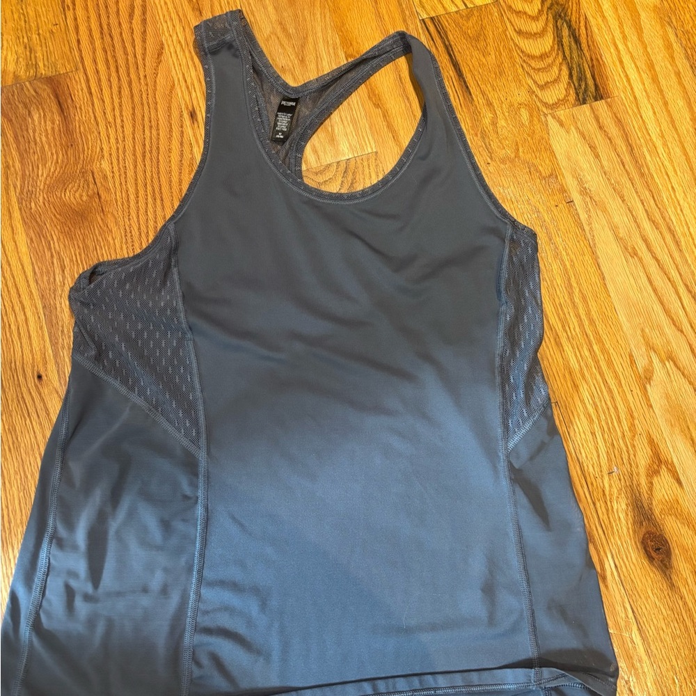 Victorias Secret Sport Grey Mesh Tank Top